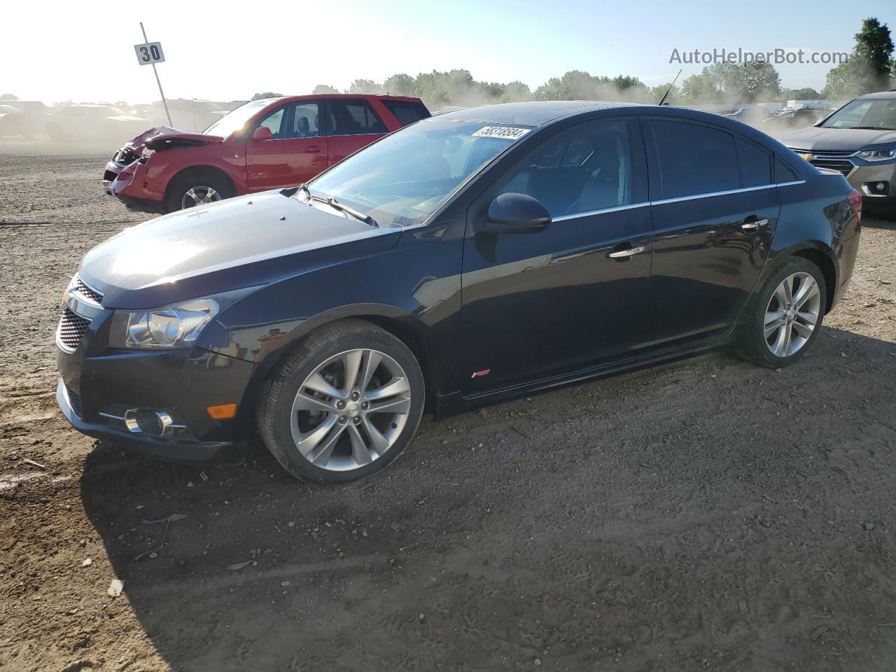 2013 Chevrolet Cruze Ltz Gray vin: 1G1PG5SB0D7248664