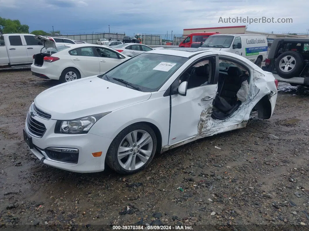 2015 Chevrolet Cruze Ltz White vin: 1G1PG5SB0F7244889