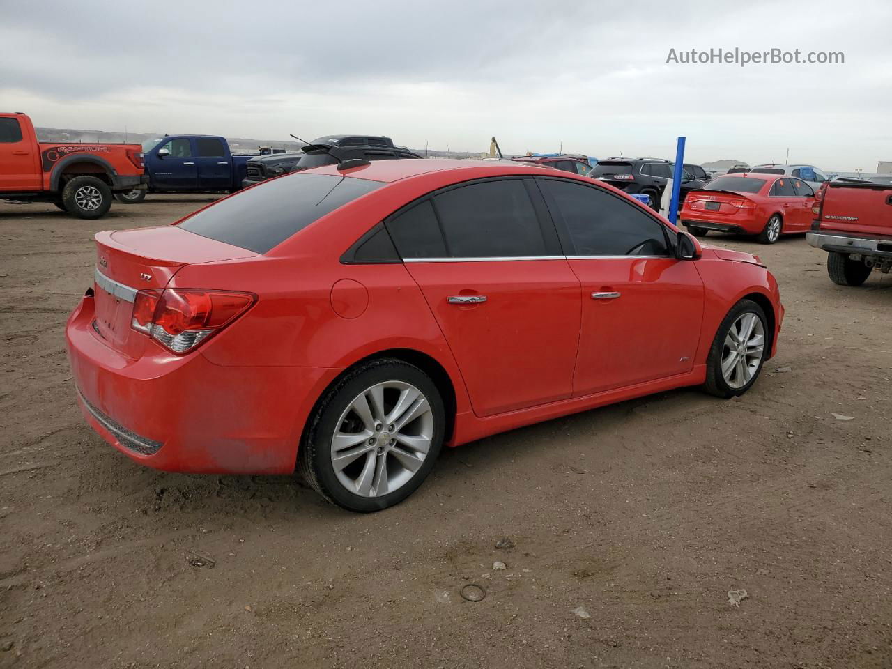 2015 Chevrolet Cruze Ltz Red vin: 1G1PG5SB0F7252068