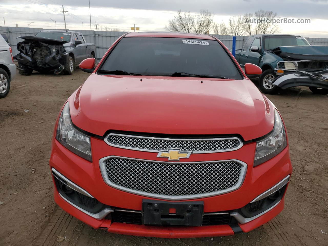 2015 Chevrolet Cruze Ltz Red vin: 1G1PG5SB0F7252068