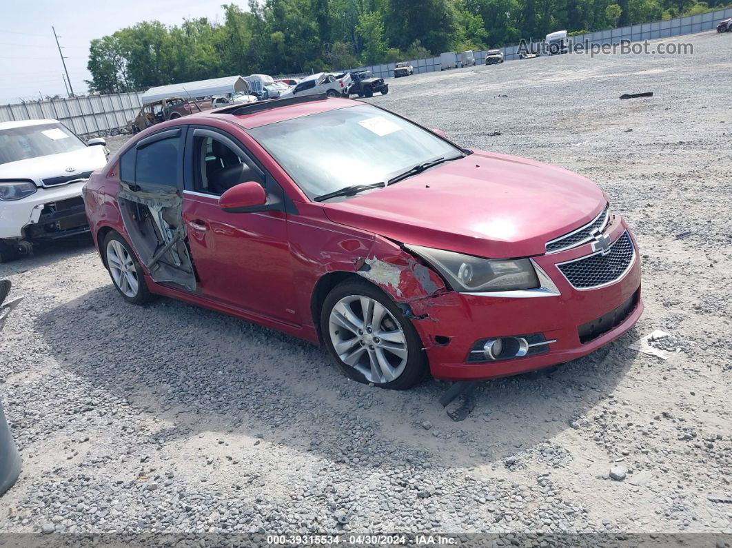 2013 Chevrolet Cruze Ltz Red vin: 1G1PG5SB1D7267613