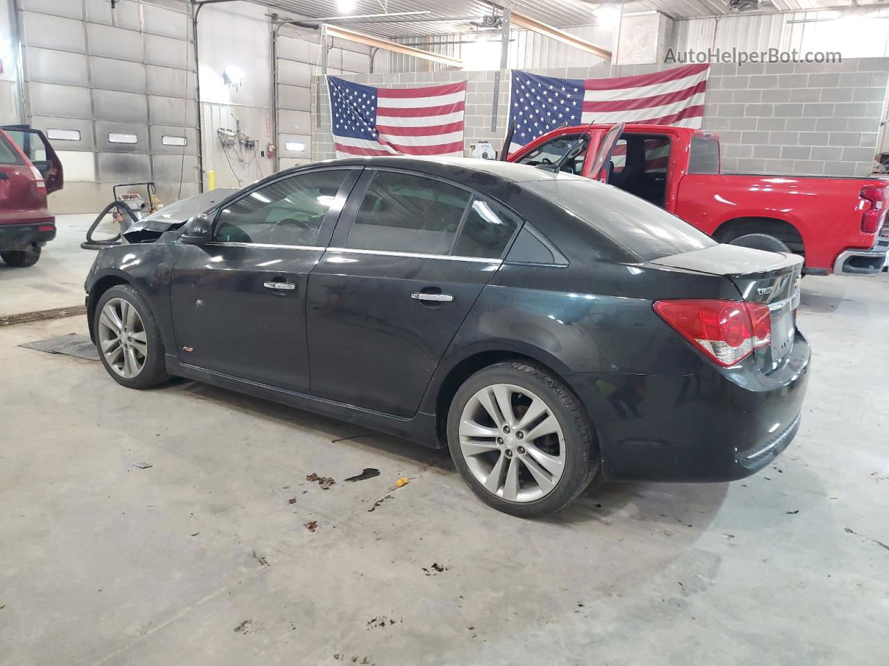 2013 Chevrolet Cruze Ltz Black vin: 1G1PG5SB1D7284024