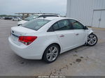 2014 Chevrolet Cruze Ltz White vin: 1G1PG5SB1E7234189