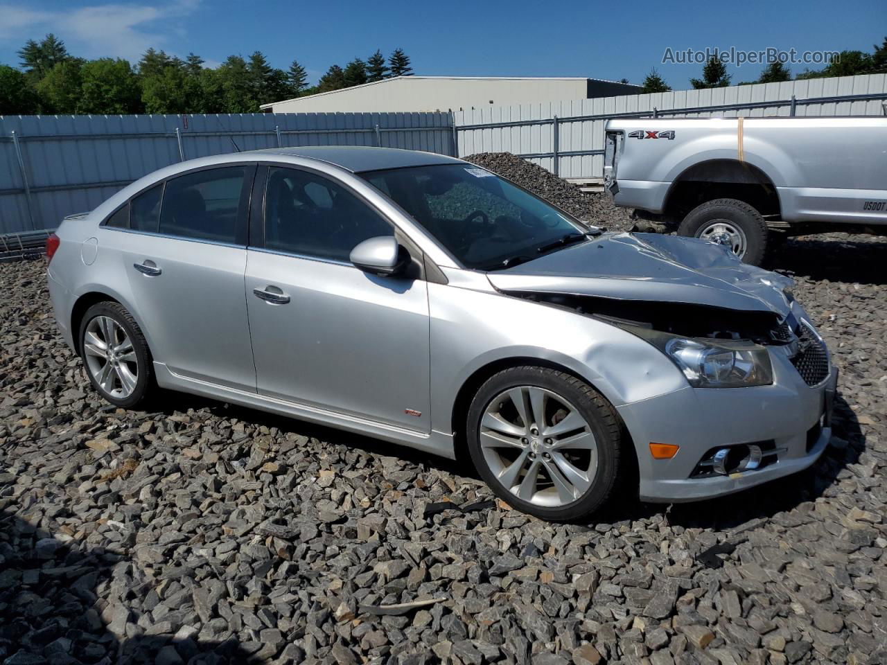 2014 Chevrolet Cruze Ltz Gray vin: 1G1PG5SB1E7399076