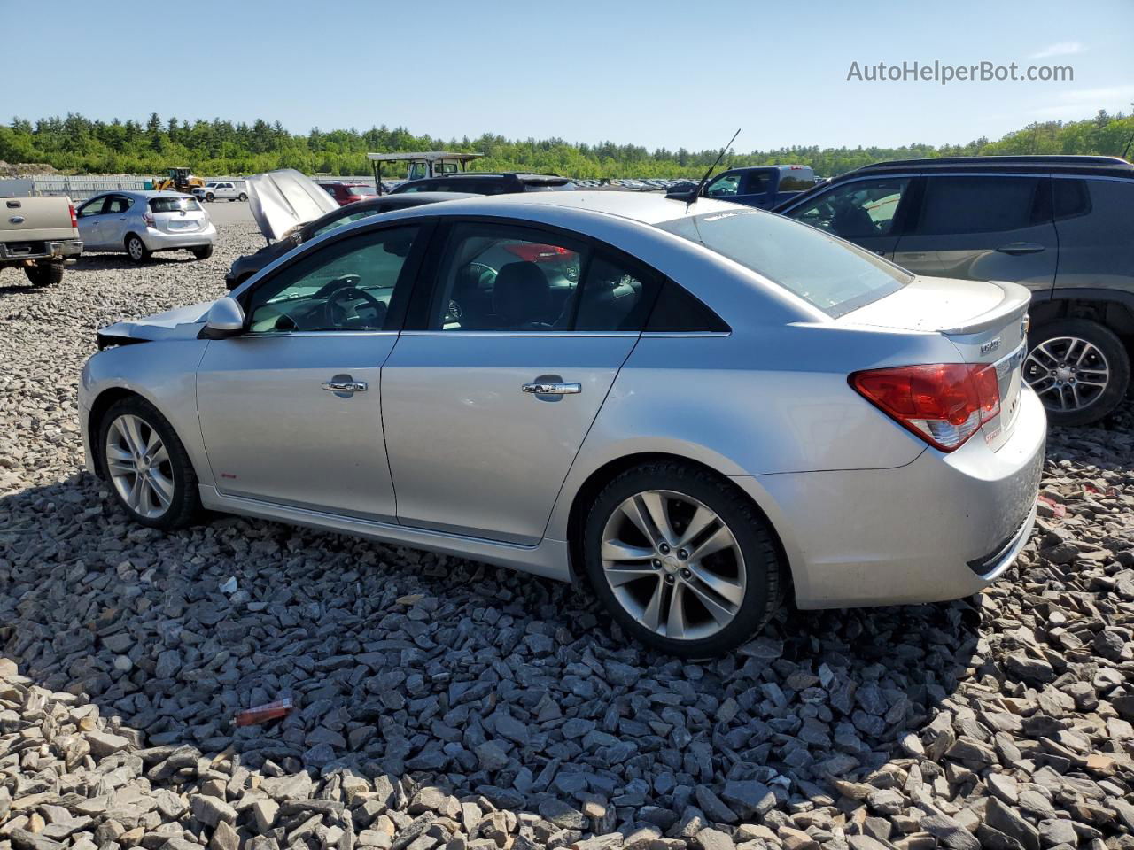 2014 Chevrolet Cruze Ltz Gray vin: 1G1PG5SB1E7399076