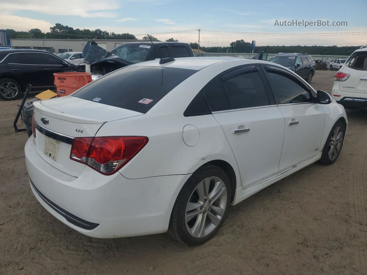 2015 Chevrolet Cruze Ltz White vin: 1G1PG5SB1F7100719