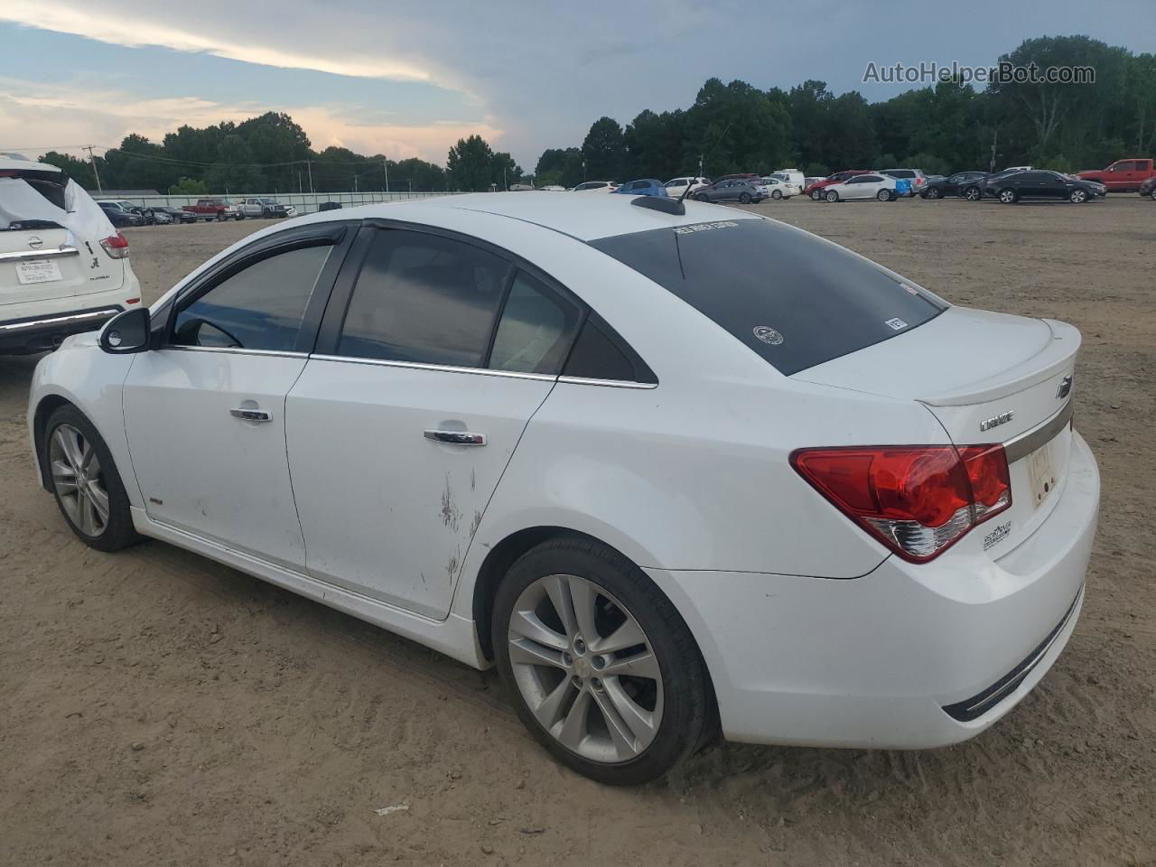 2015 Chevrolet Cruze Ltz White vin: 1G1PG5SB1F7100719