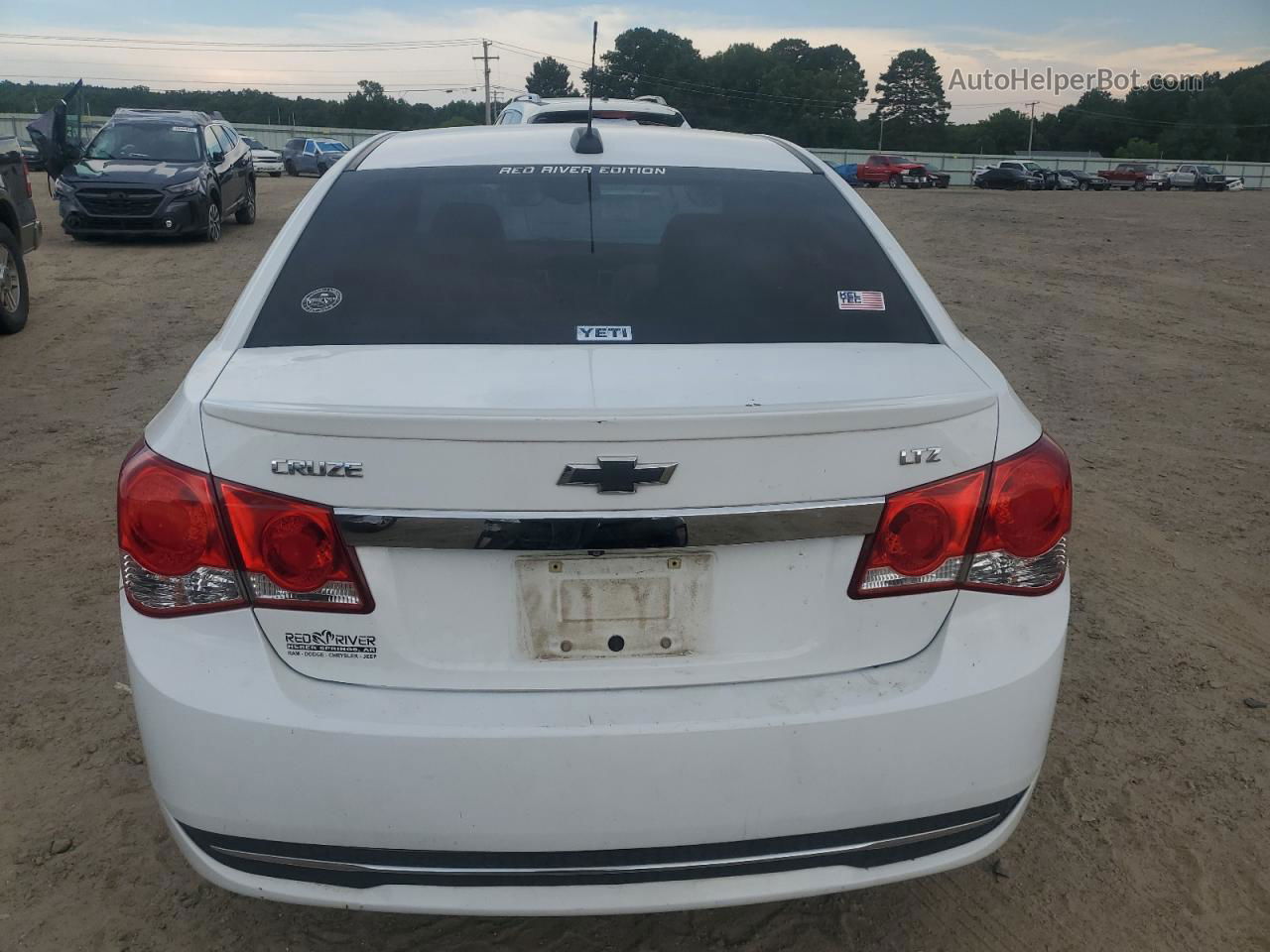 2015 Chevrolet Cruze Ltz White vin: 1G1PG5SB1F7100719