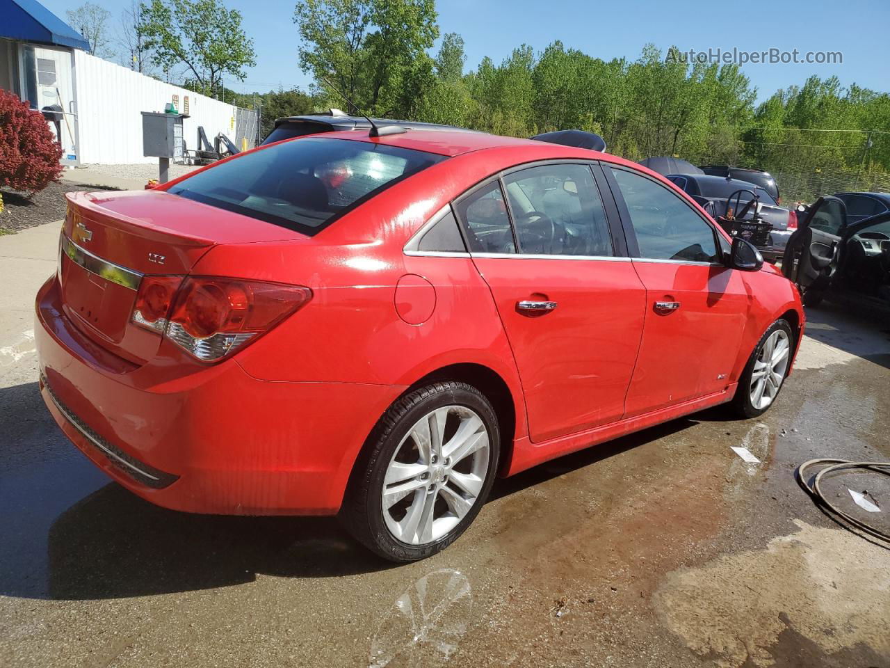 2015 Chevrolet Cruze Ltz Red vin: 1G1PG5SB1F7141593