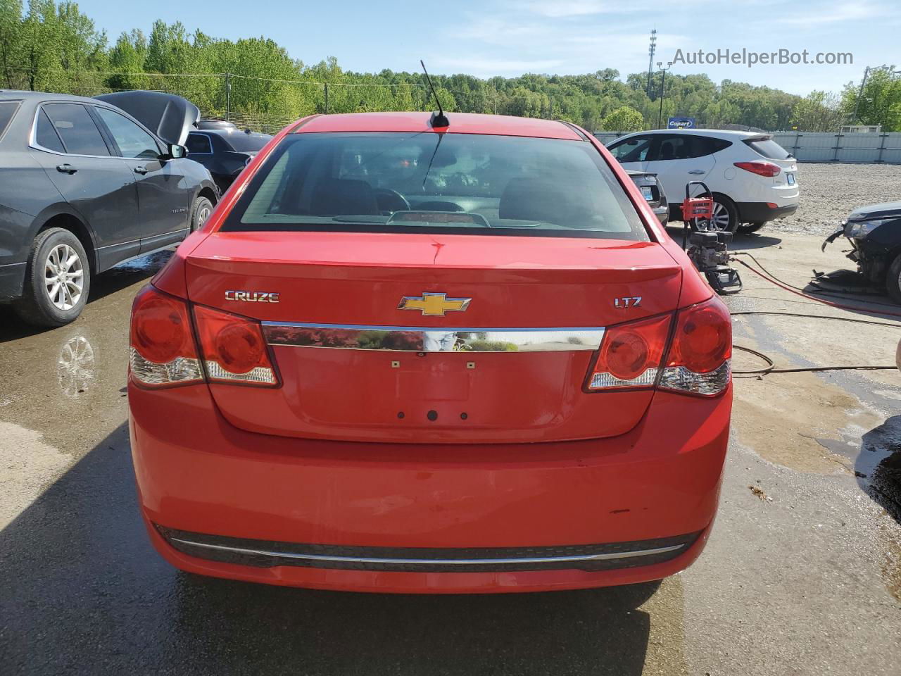 2015 Chevrolet Cruze Ltz Red vin: 1G1PG5SB1F7141593