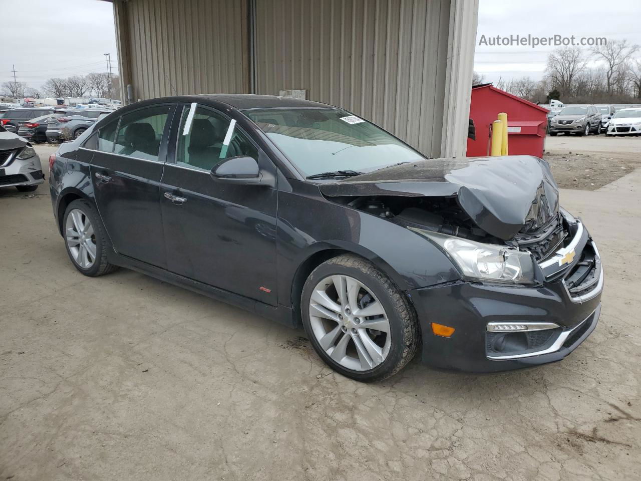 2015 Chevrolet Cruze Ltz Charcoal vin: 1G1PG5SB1F7147099