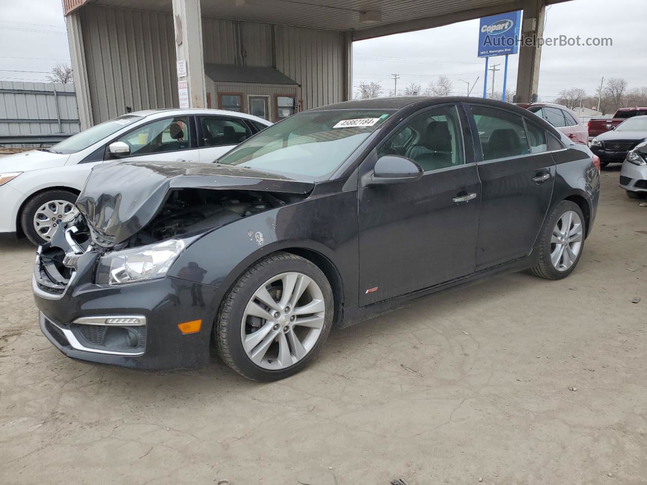 2015 Chevrolet Cruze Ltz Charcoal vin: 1G1PG5SB1F7147099