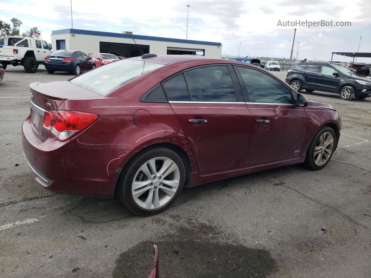 2015 Chevrolet Cruze Ltz Maroon vin: 1G1PG5SB1F7171872