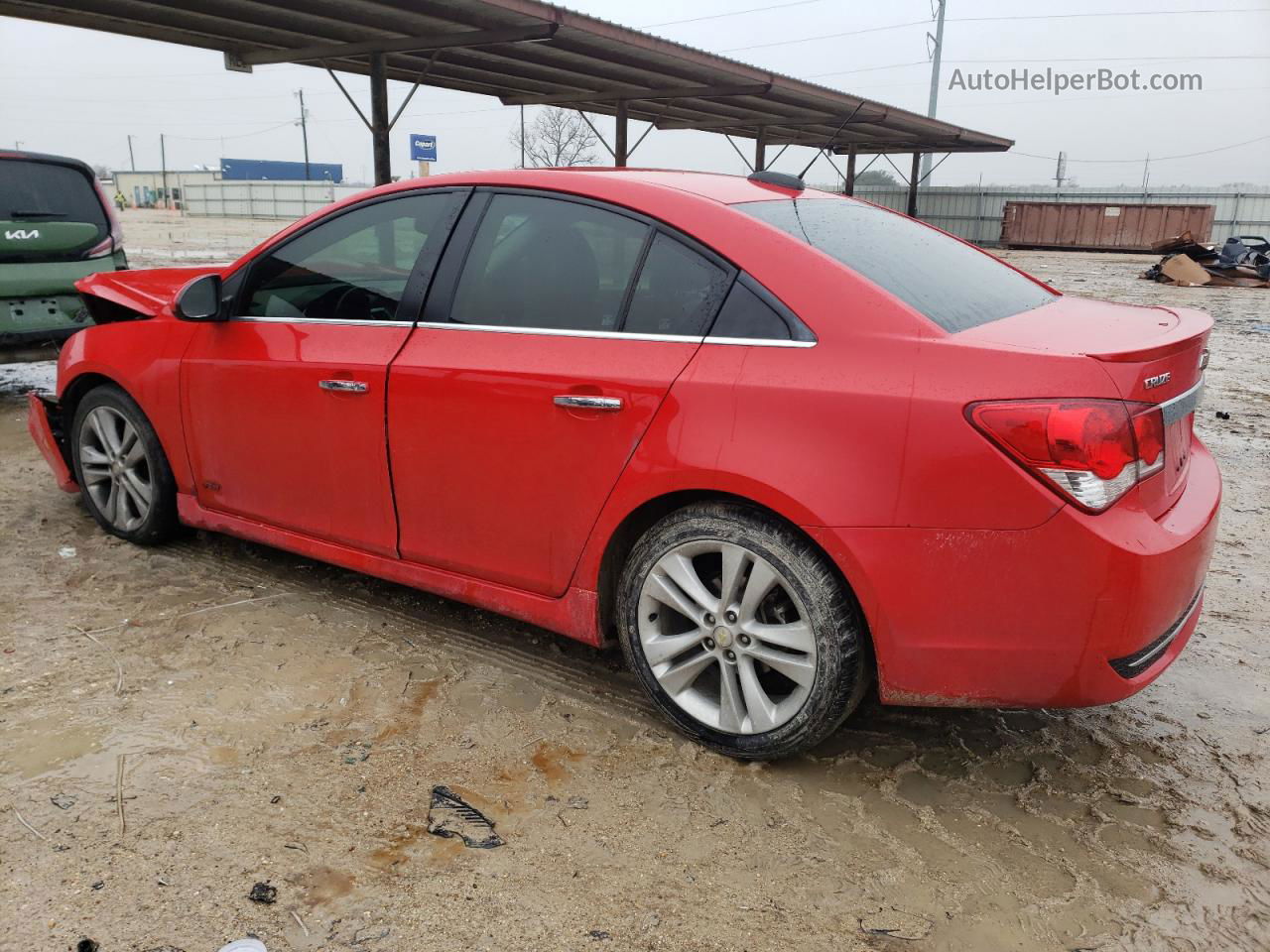 2015 Chevrolet Cruze Ltz Red vin: 1G1PG5SB1F7180247