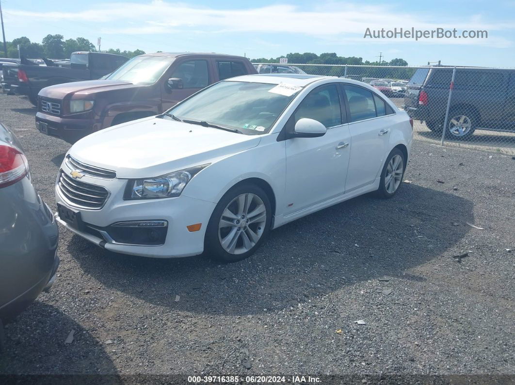 2015 Chevrolet Cruze Ltz White vin: 1G1PG5SB1F7230001