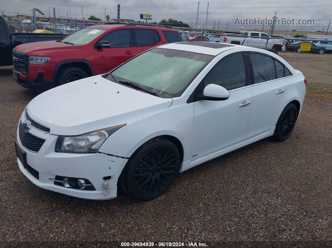 2013 Chevrolet Cruze Ltz White vin: 1G1PG5SB2D7108728