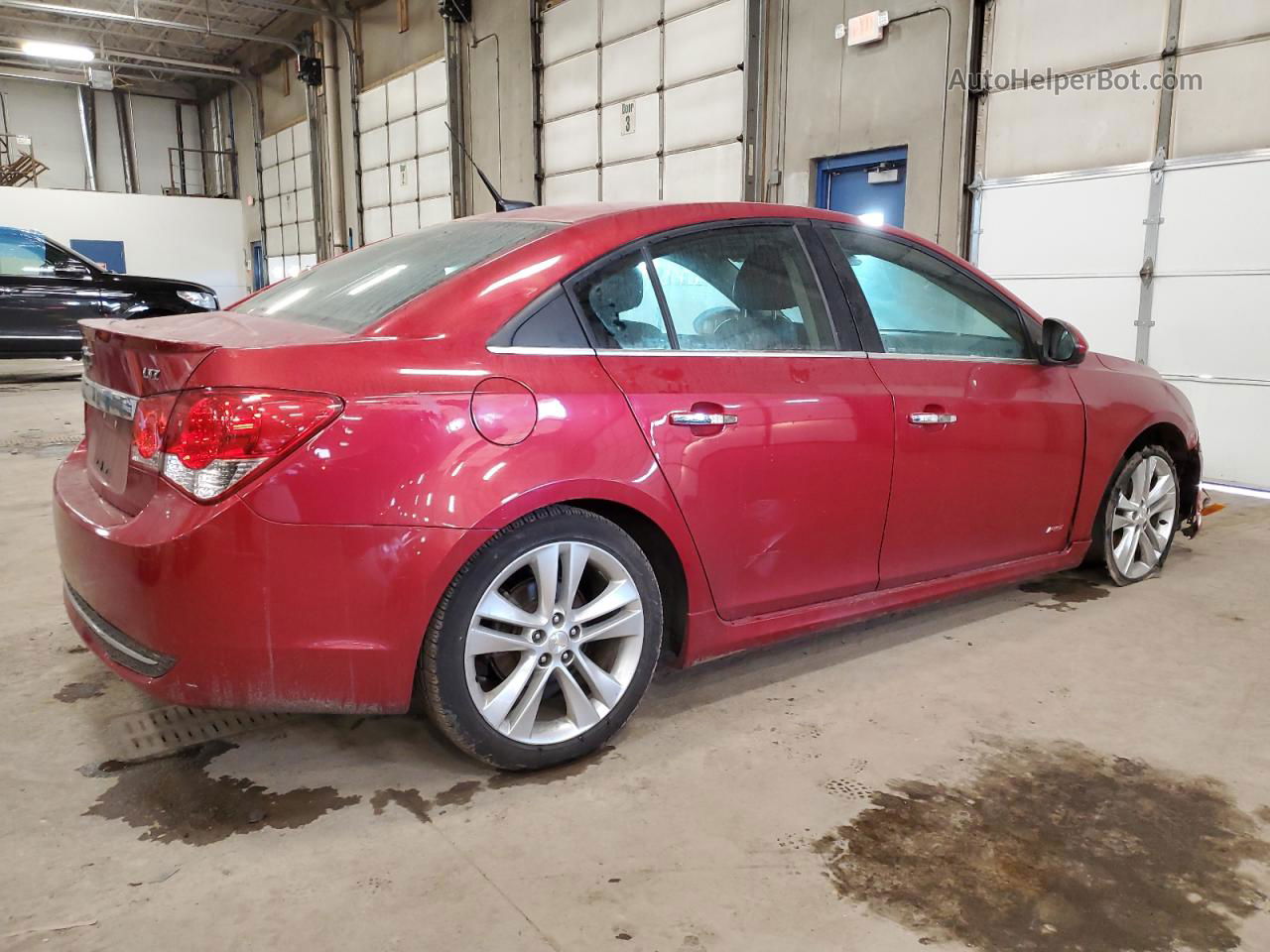 2014 Chevrolet Cruze Ltz Red vin: 1G1PG5SB2E7214033