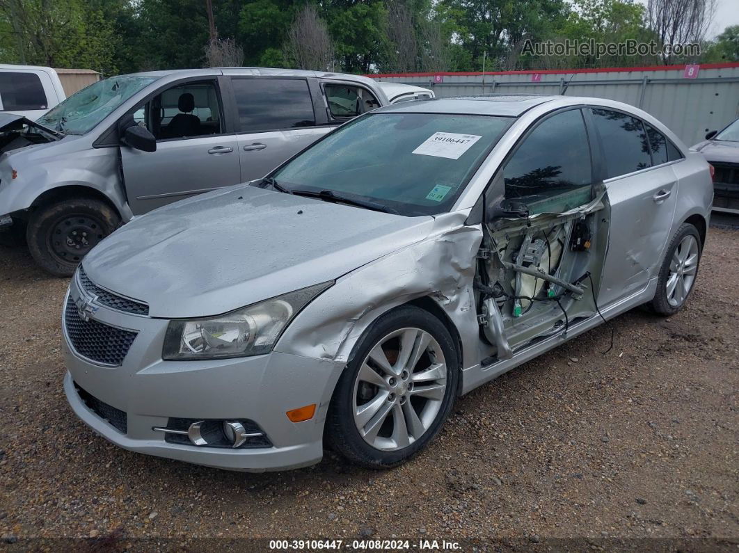 2014 Chevrolet Cruze Ltz Silver vin: 1G1PG5SB2E7359539