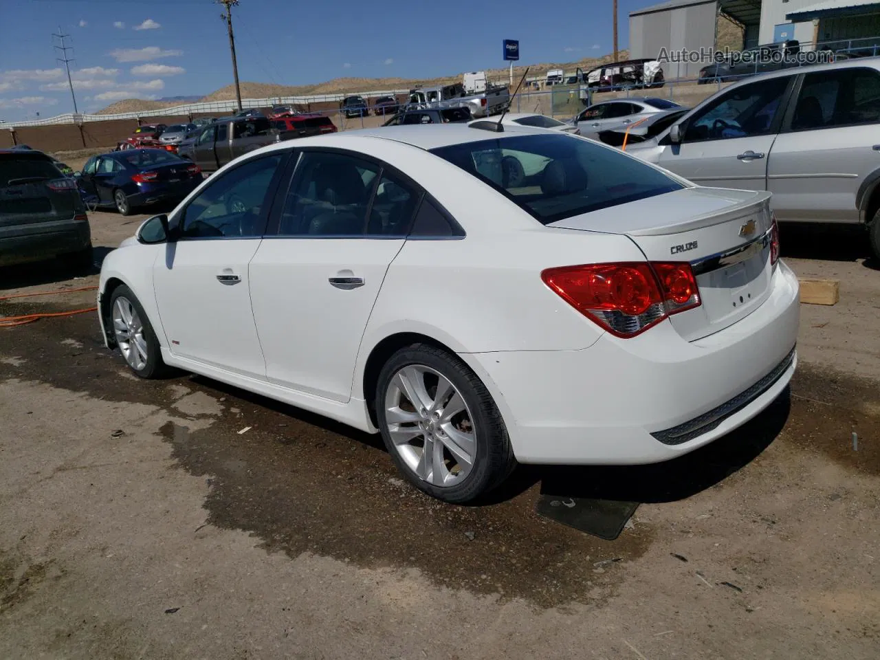 2015 Chevrolet Cruze Ltz White vin: 1G1PG5SB2F7140842