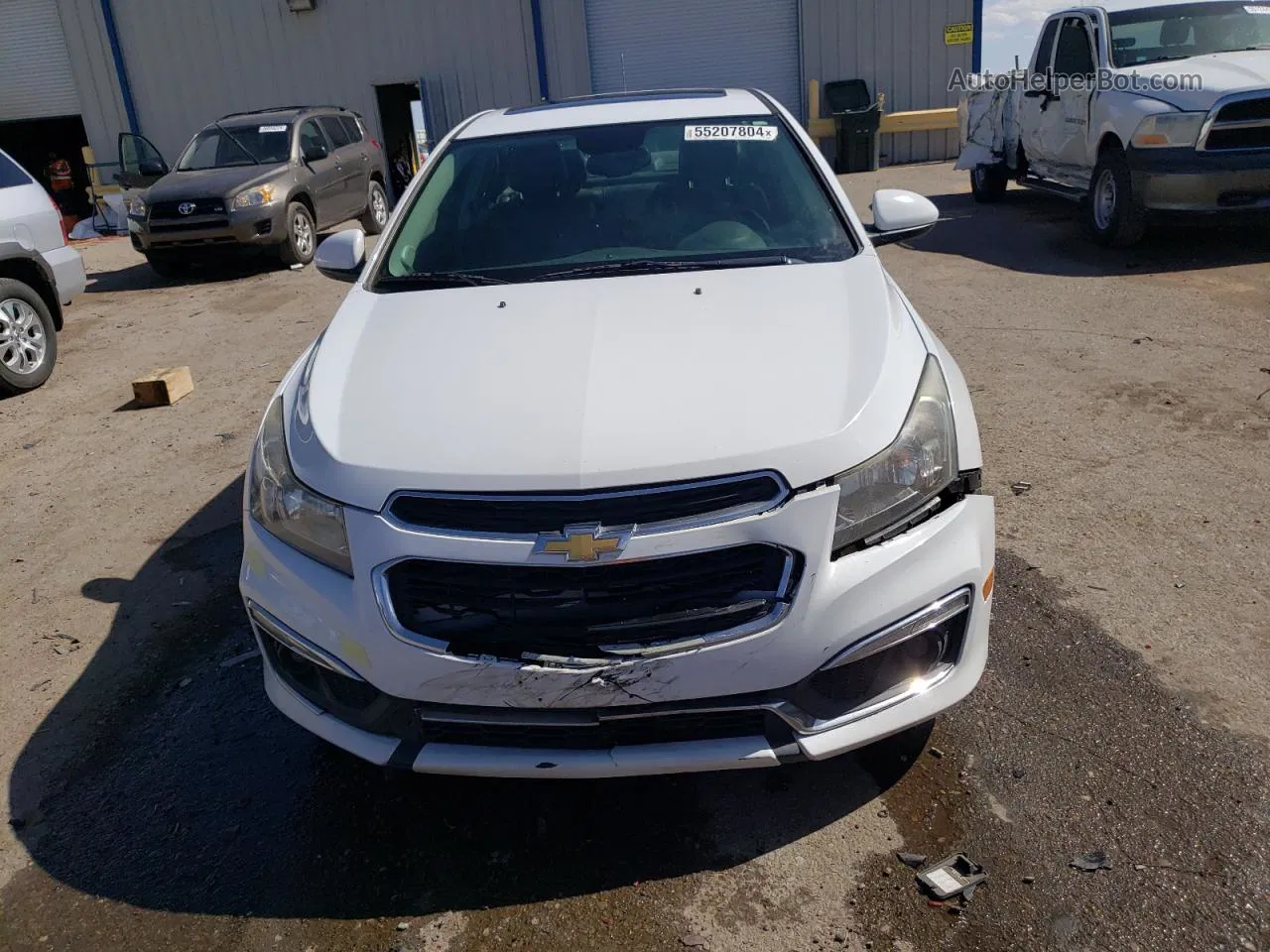 2015 Chevrolet Cruze Ltz White vin: 1G1PG5SB2F7140842