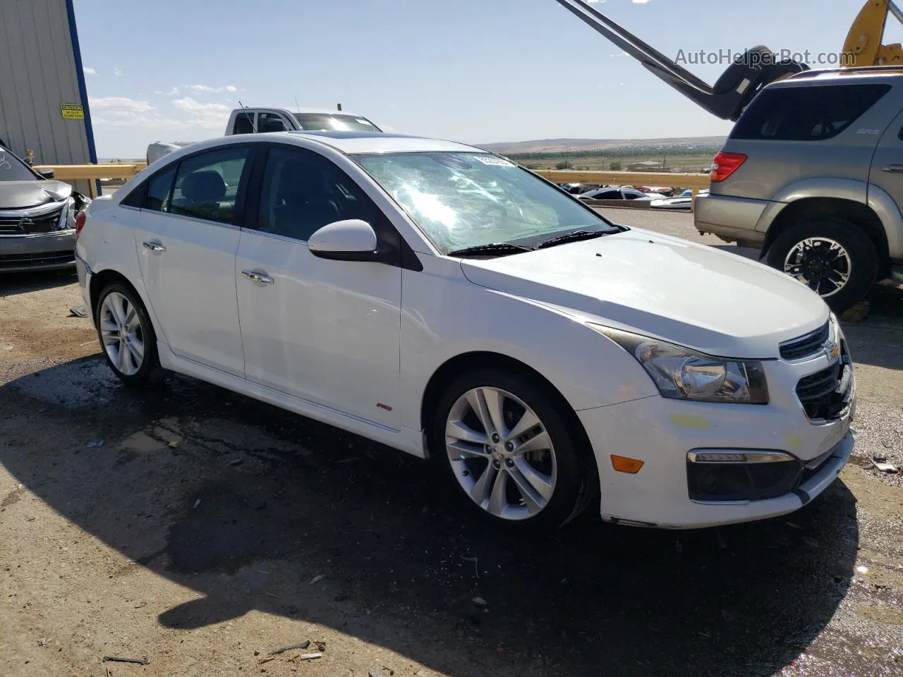 2015 Chevrolet Cruze Ltz White vin: 1G1PG5SB2F7140842