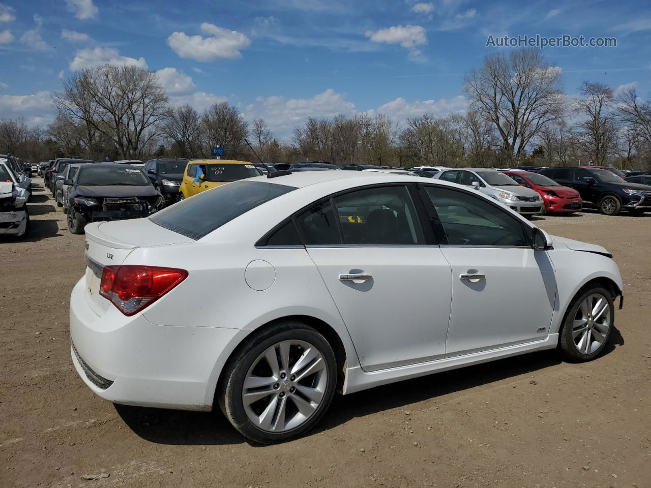 2015 Chevrolet Cruze Ltz White vin: 1G1PG5SB2F7154644