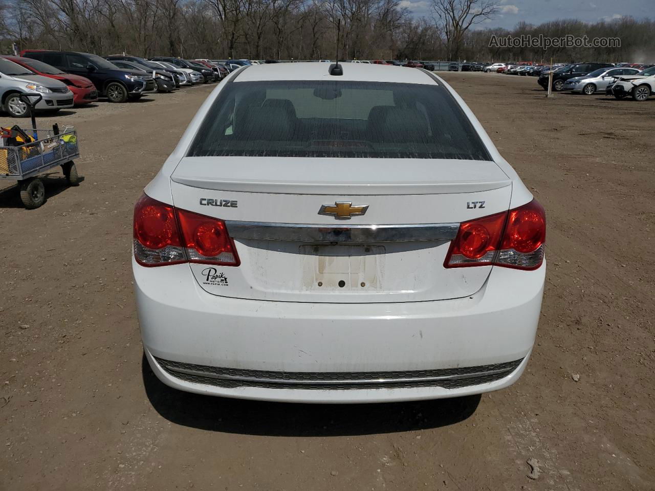 2015 Chevrolet Cruze Ltz White vin: 1G1PG5SB2F7154644