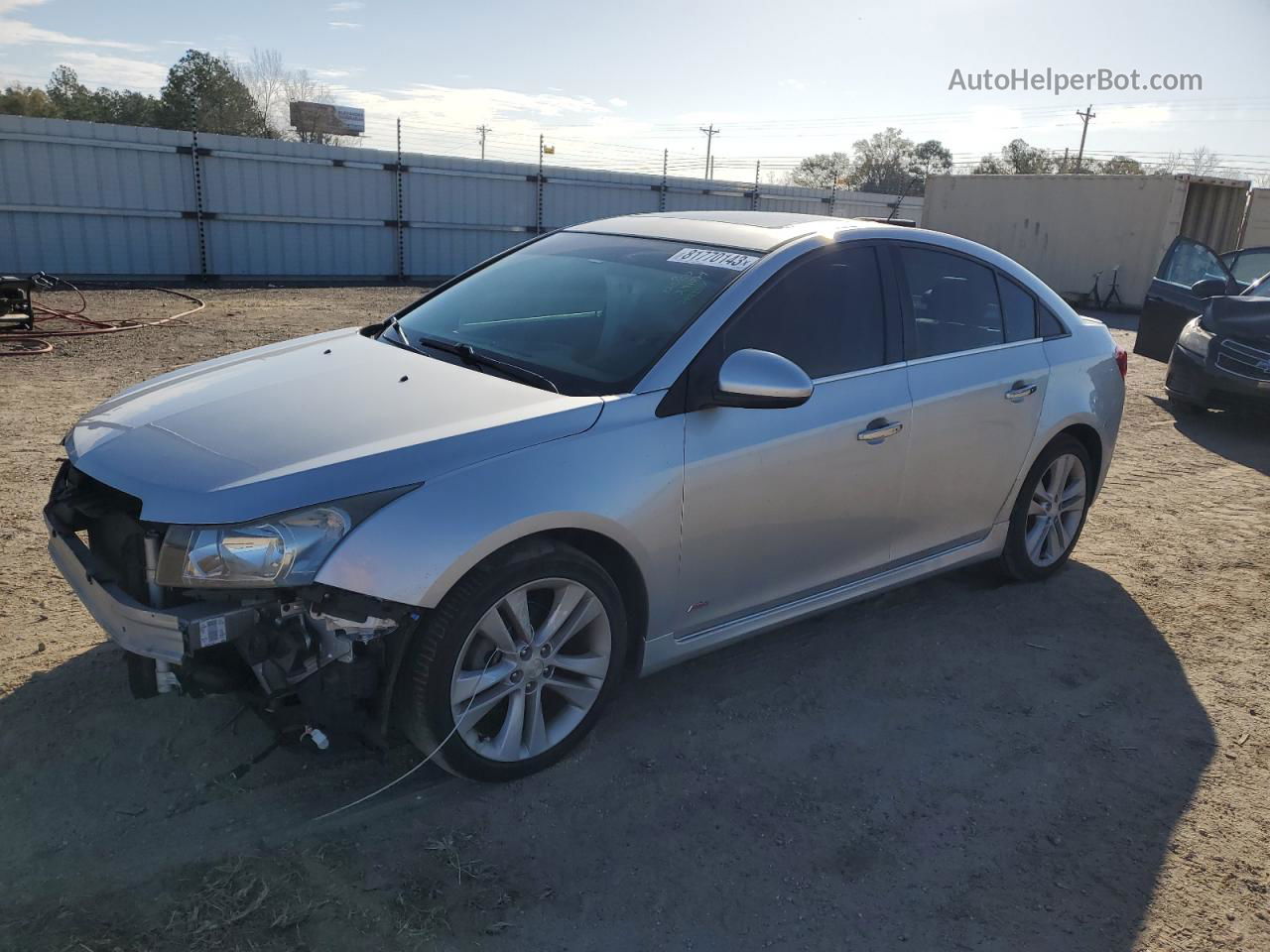 2015 Chevrolet Cruze Ltz Silver vin: 1G1PG5SB2F7180869