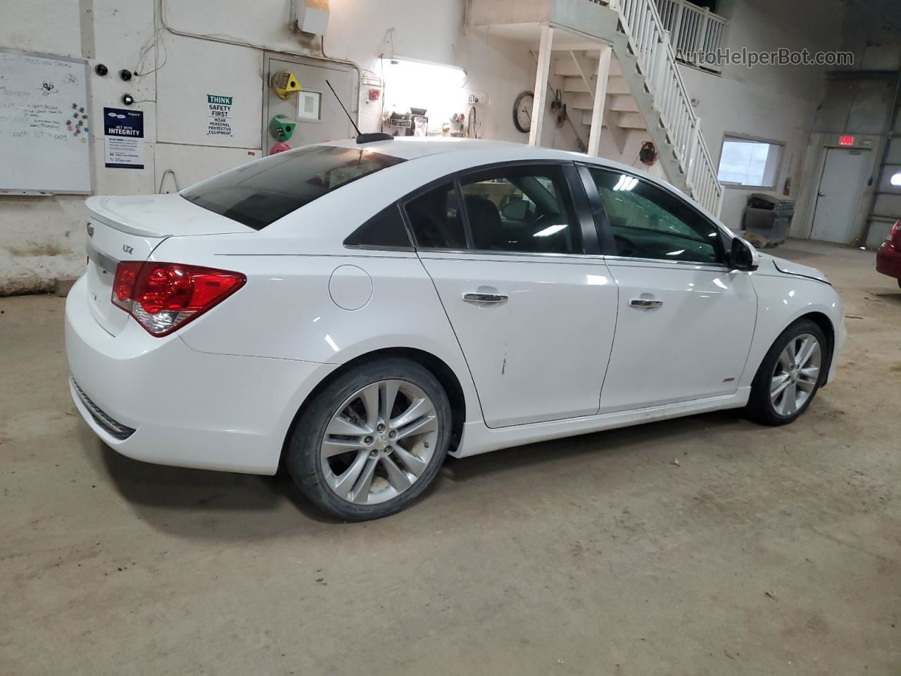 2015 Chevrolet Cruze Ltz White vin: 1G1PG5SB2F7186722