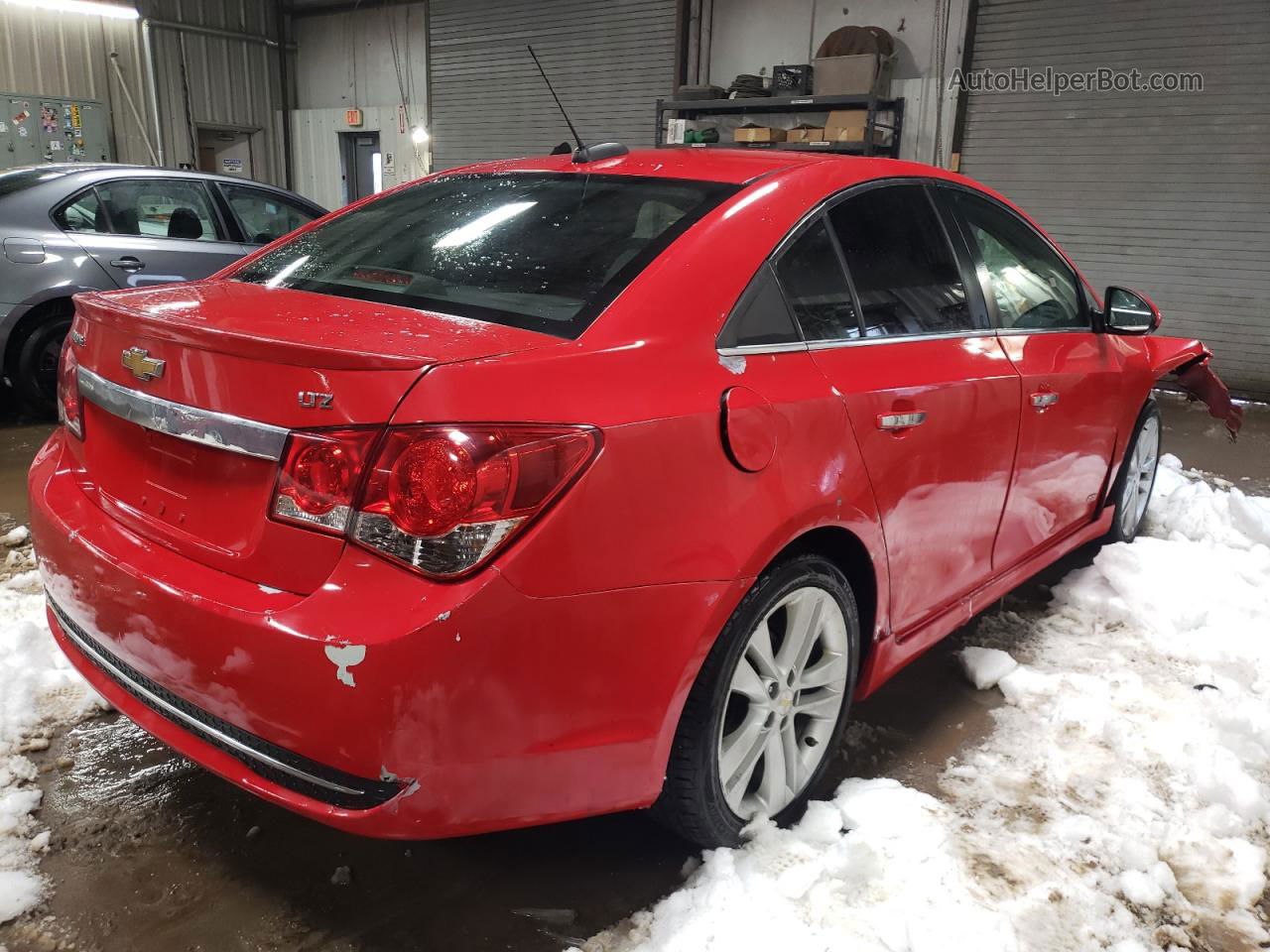 2015 Chevrolet Cruze Ltz Red vin: 1G1PG5SB2F7200683