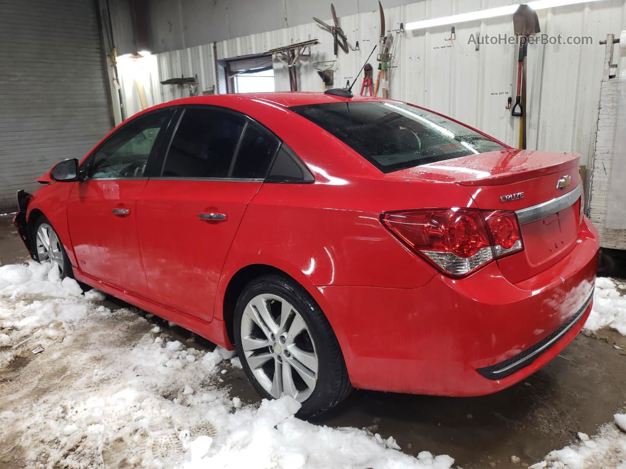 2015 Chevrolet Cruze Ltz Red vin: 1G1PG5SB2F7200683