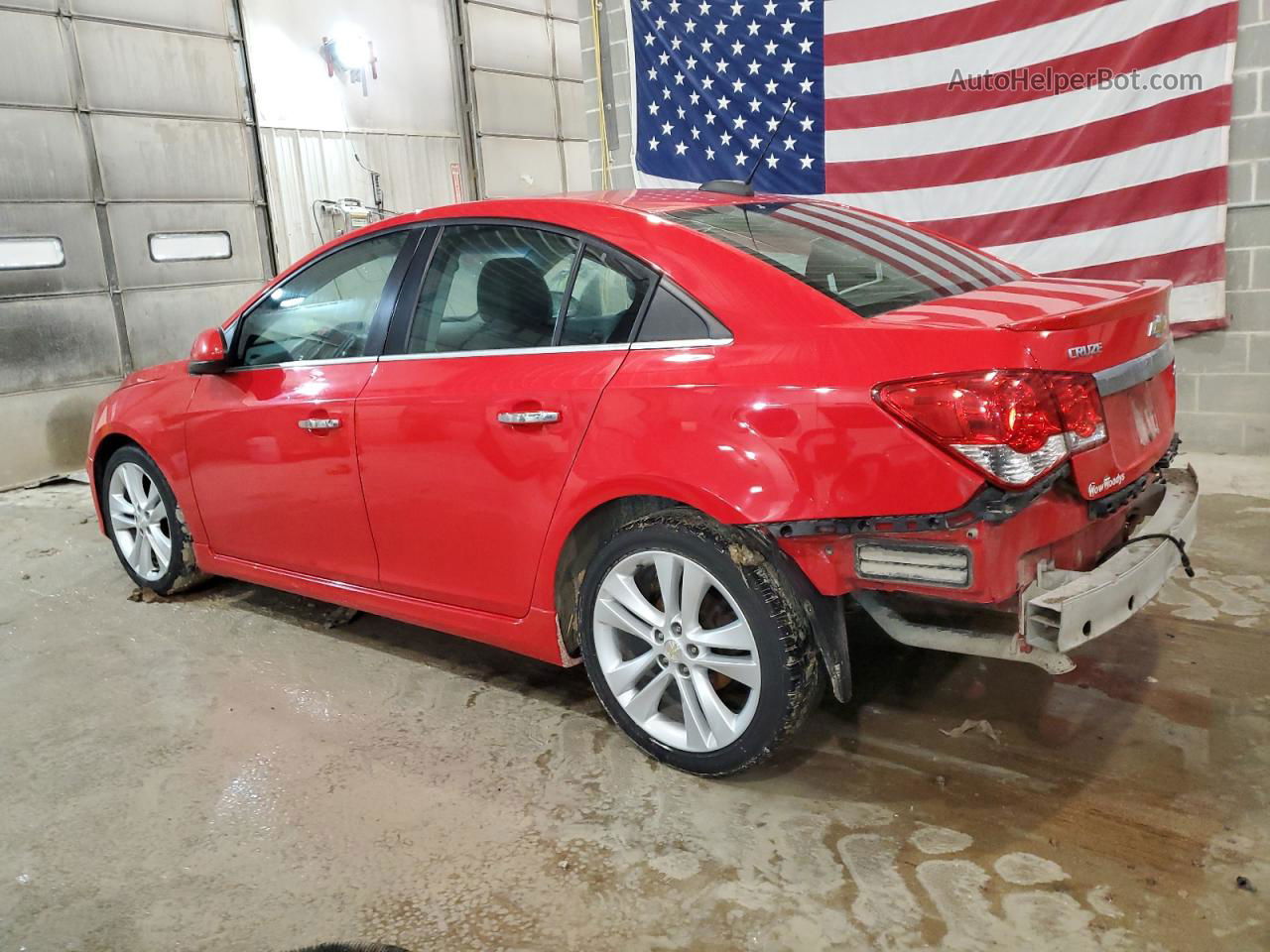 2015 Chevrolet Cruze Ltz Red vin: 1G1PG5SB2F7219850