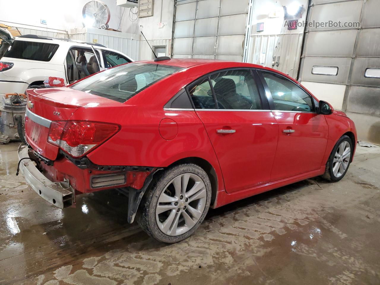 2015 Chevrolet Cruze Ltz Red vin: 1G1PG5SB2F7219850