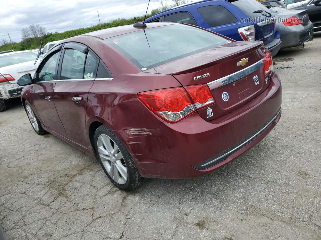 2016 Chevrolet Cruze Limited Ltz Red vin: 1G1PG5SB2G7169470