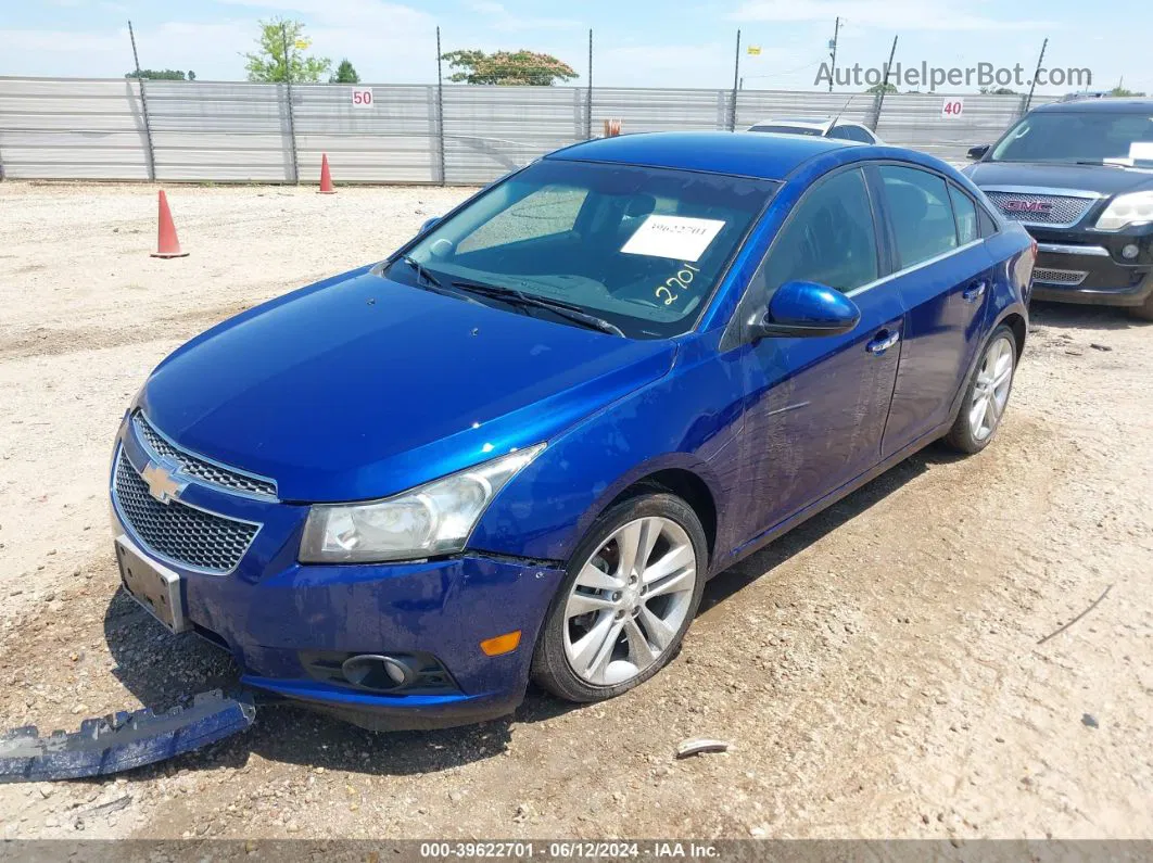 2013 Chevrolet Cruze Ltz Blue vin: 1G1PG5SB3D7141768