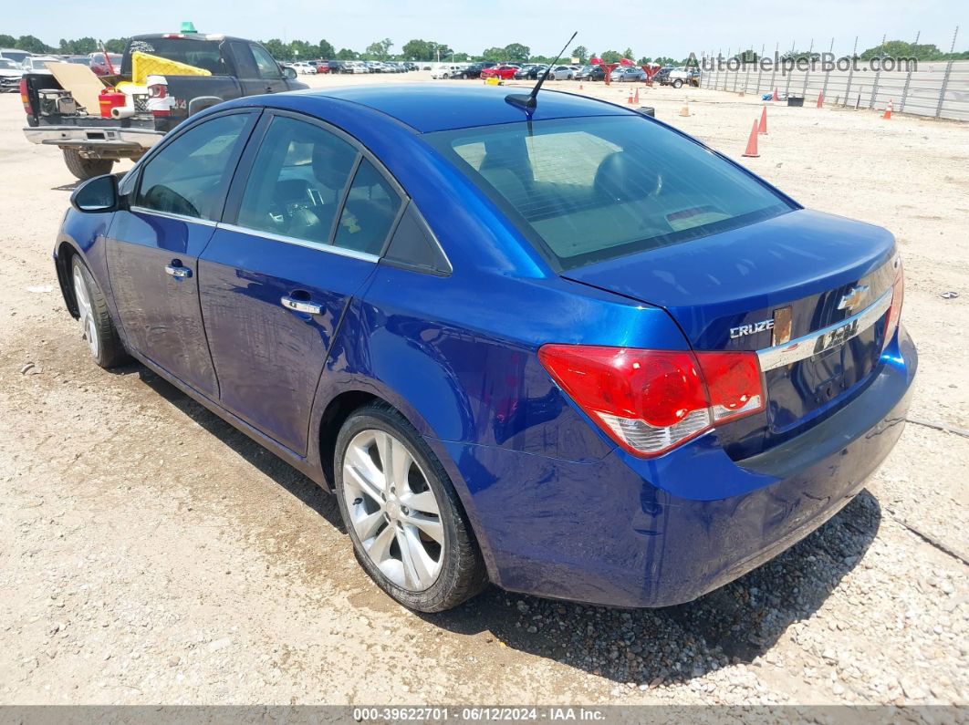 2013 Chevrolet Cruze Ltz Blue vin: 1G1PG5SB3D7141768