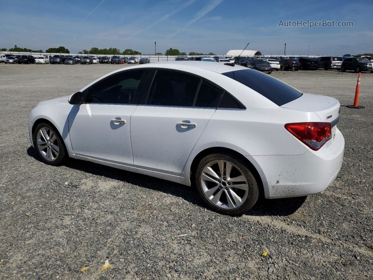 2013 Chevrolet Cruze Ltz White vin: 1G1PG5SB3D7251249