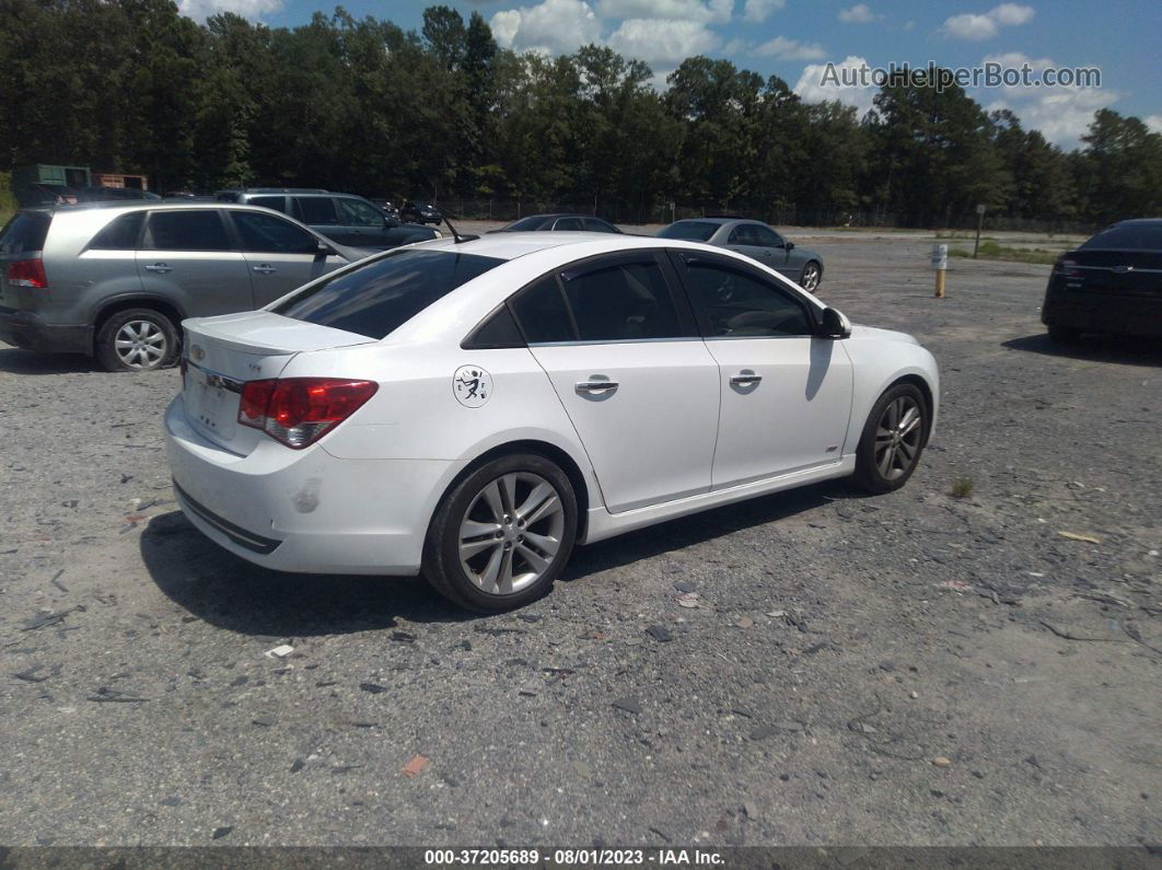 2013 Chevrolet Cruze Ltz White vin: 1G1PG5SB3D7326760