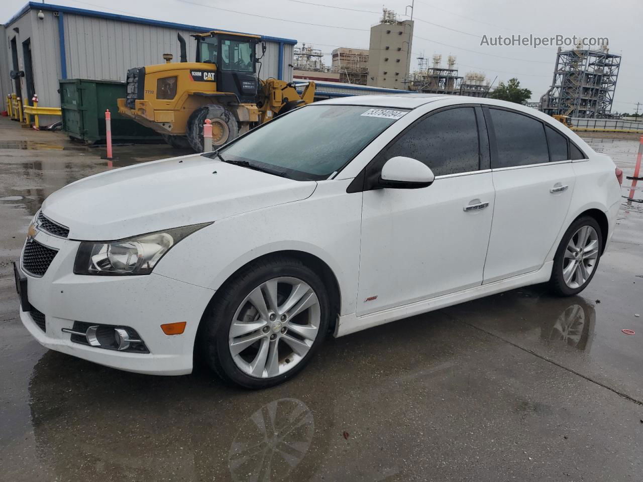 2014 Chevrolet Cruze Ltz White vin: 1G1PG5SB3E7364037