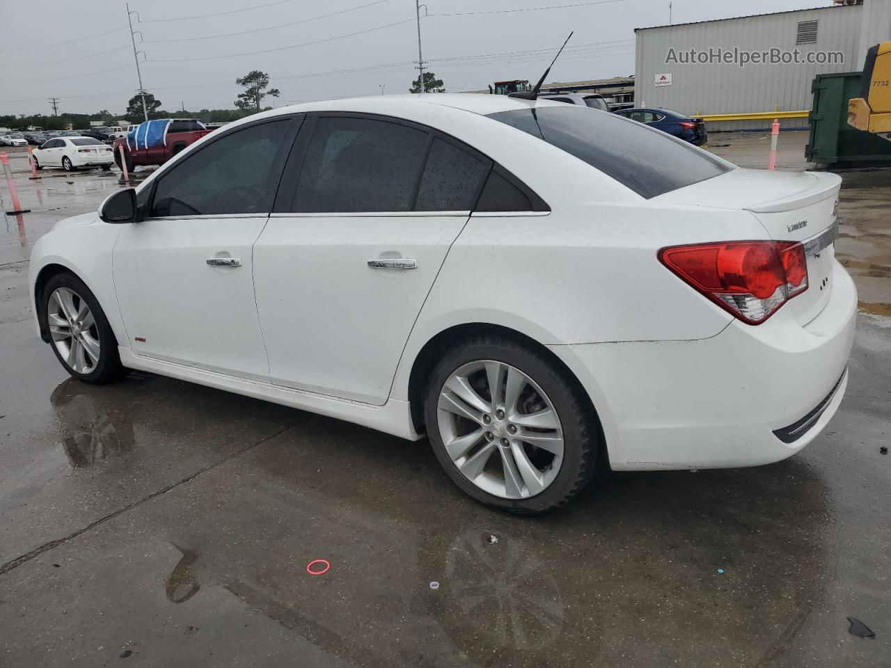 2014 Chevrolet Cruze Ltz White vin: 1G1PG5SB3E7364037