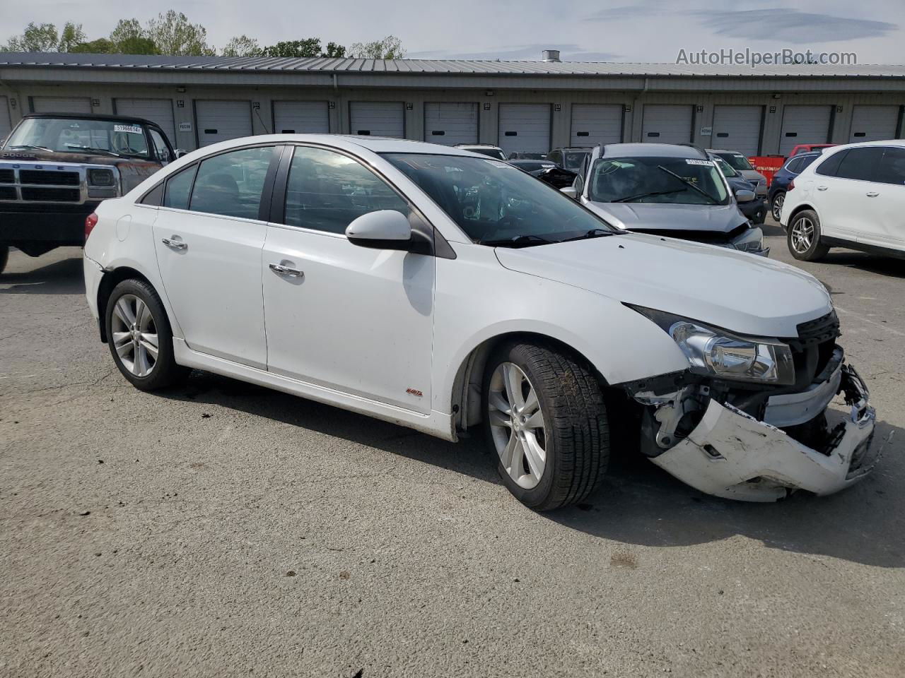 2015 Chevrolet Cruze Ltz White vin: 1G1PG5SB3F7157911