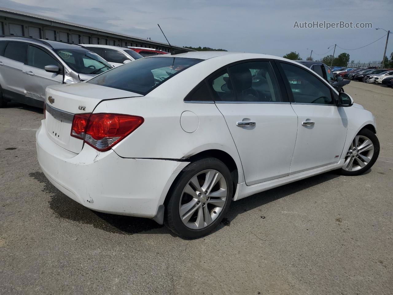 2015 Chevrolet Cruze Ltz White vin: 1G1PG5SB3F7157911