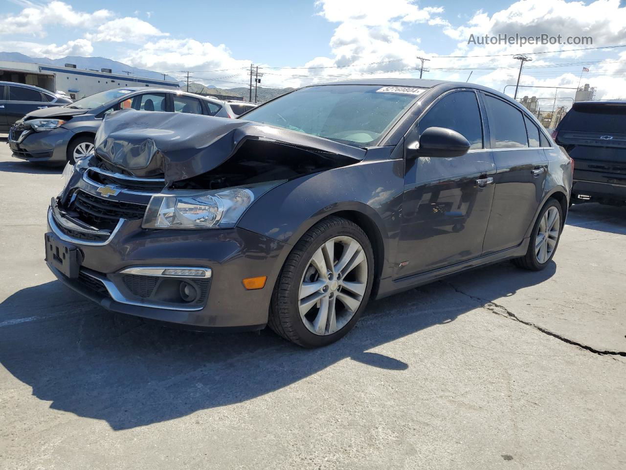 2015 Chevrolet Cruze Ltz Gray vin: 1G1PG5SB3F7234941