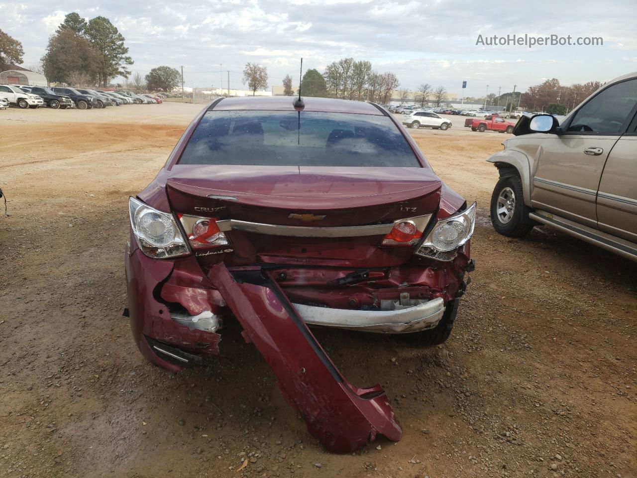 2015 Chevrolet Cruze Ltz Maroon vin: 1G1PG5SB3F7240335