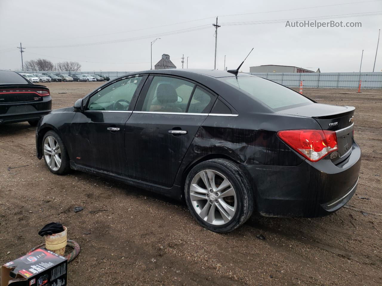 2013 Chevrolet Cruze Ltz Black vin: 1G1PG5SB4D7105281