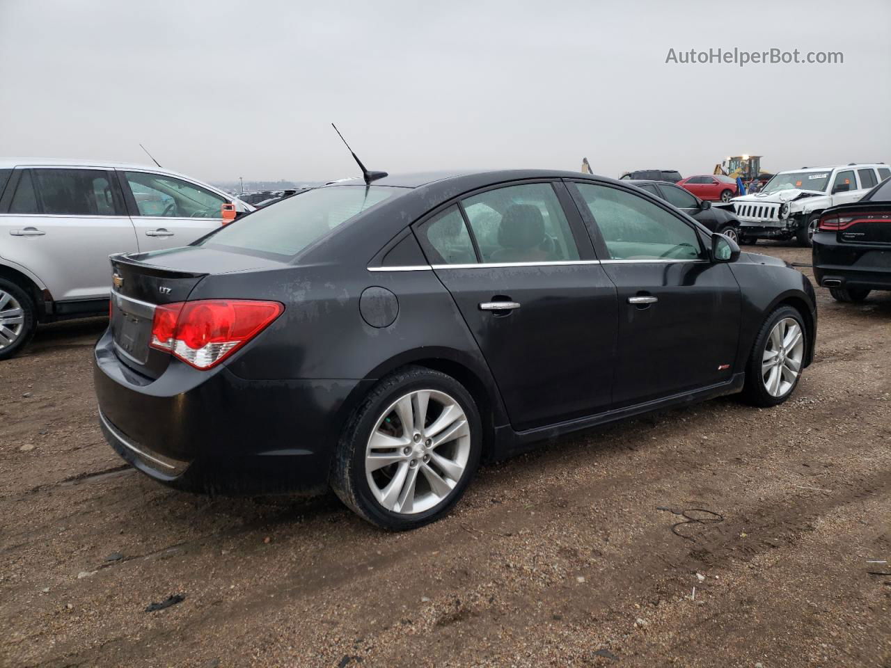 2013 Chevrolet Cruze Ltz Black vin: 1G1PG5SB4D7105281