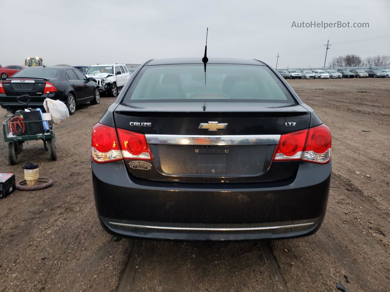 2013 Chevrolet Cruze Ltz Black vin: 1G1PG5SB4D7105281