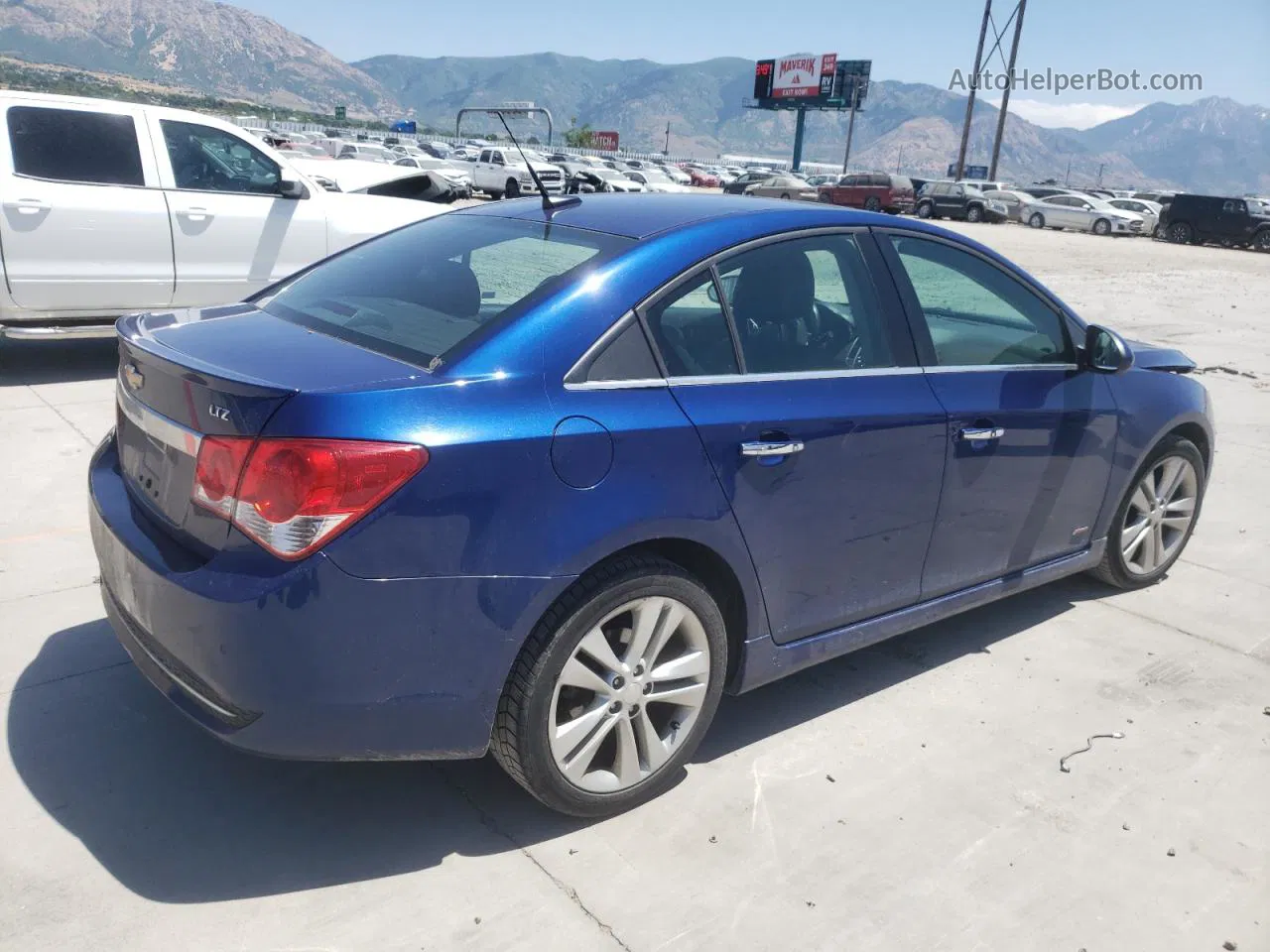 2013 Chevrolet Cruze Ltz Blue vin: 1G1PG5SB4D7106737