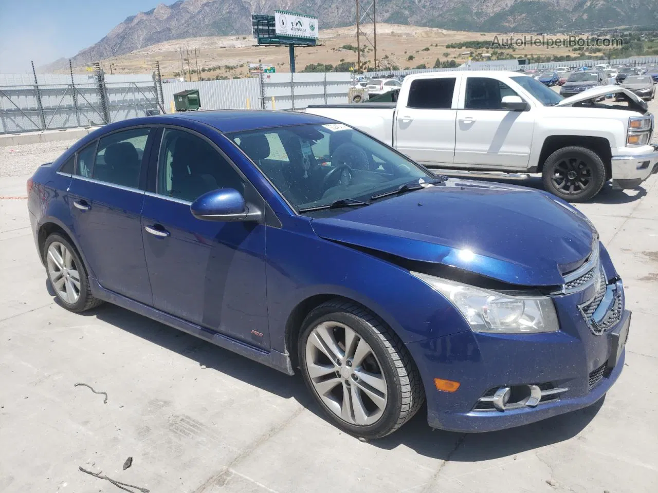 2013 Chevrolet Cruze Ltz Blue vin: 1G1PG5SB4D7106737