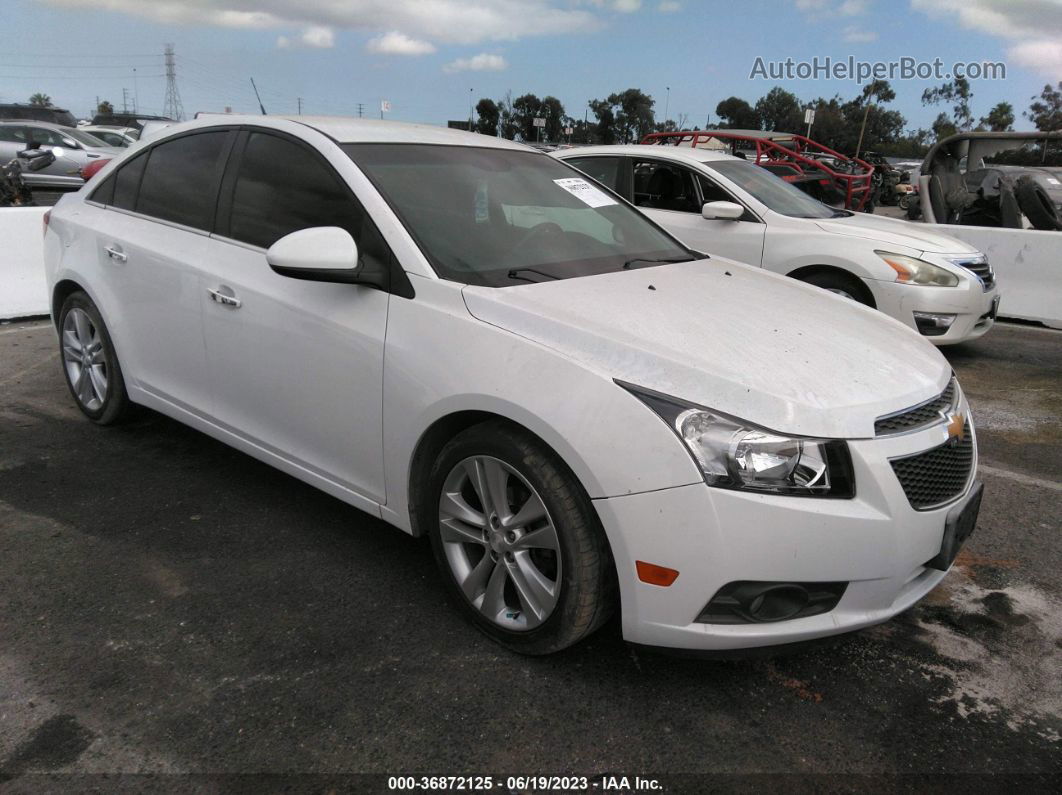 2013 Chevrolet Cruze Ltz White vin: 1G1PG5SB4D7198481